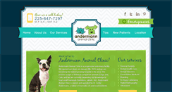 Desktop Screenshot of andermannanimalclinic.com